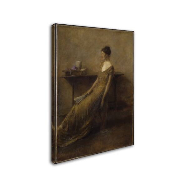 Thomas Dewing 'Lady In Gold' Canvas Art,14x19